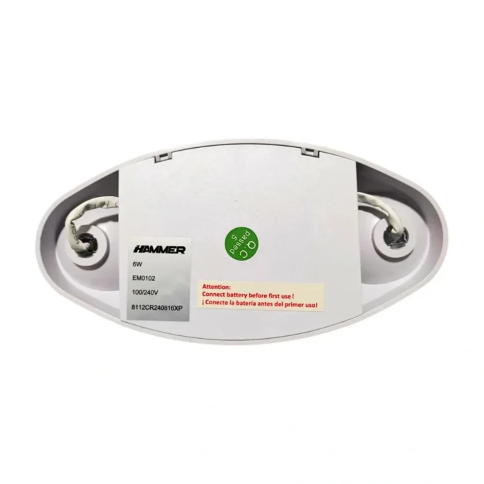 Lámpara de Emergencia Superficial, 3 Horas, 6W, 3200K, Hammer - Imagen 5