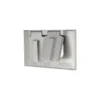 Tapa Para Toma Doble Intemperie, Metal, Gris, Eaton