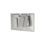 Tapa Para Toma Doble Intemperie, Metal, Gris, Eaton