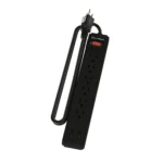 Regleta Supresora de Sobrevoltaje 6 Tomas + USB, Avtek