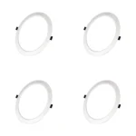 4 Pack Panel LED DOB Empotrable Redondo 5″, 9W, 6500K, Decolux