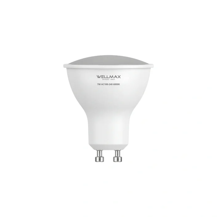 9 Pack Bombillo Dicroico GU10, 7W, 6000K, Samsung LED,  Wellmax - Imagen 2