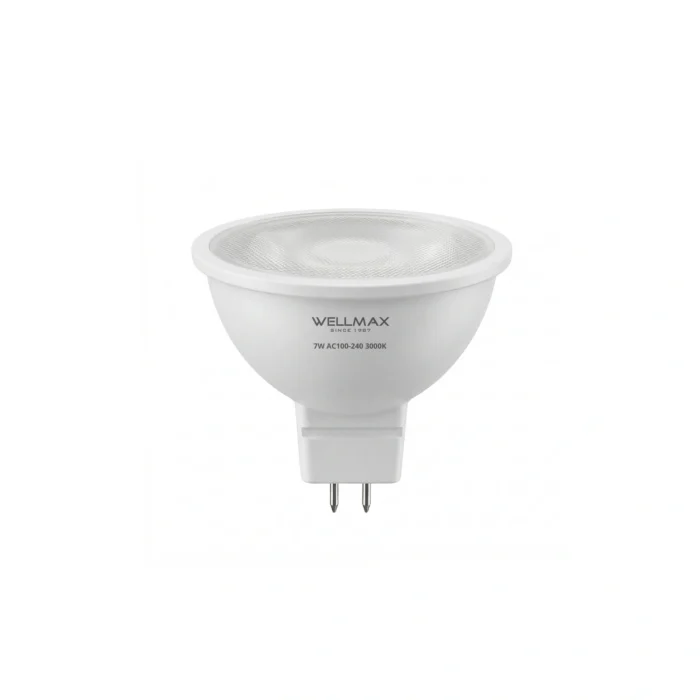 9 Pack Bombillo LED Dicroico Bi- Pin GU5.3, 7W, 3000K, Samsung LED,  Wellmax - Imagen 2