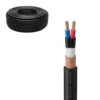 Cable Concéntrico Calibre 2X8+1X0 AWG Negro, Rollo 100m, Iconel