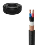 Cable Concéntrico Calibre 2X8+1X0 AWG Negro, Rollo 100m, Iconel