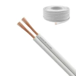 Cable SPT Calibre 2X12 AWG Blanco, Rollo 100m, Elecon