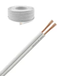Cable SPT Calibre 2X16 AWG Blanco, Rollo 100m, Iconel