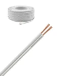 Cable SPT Calibre 2x18 AWG Blanco, Rollo 100m, Iconel