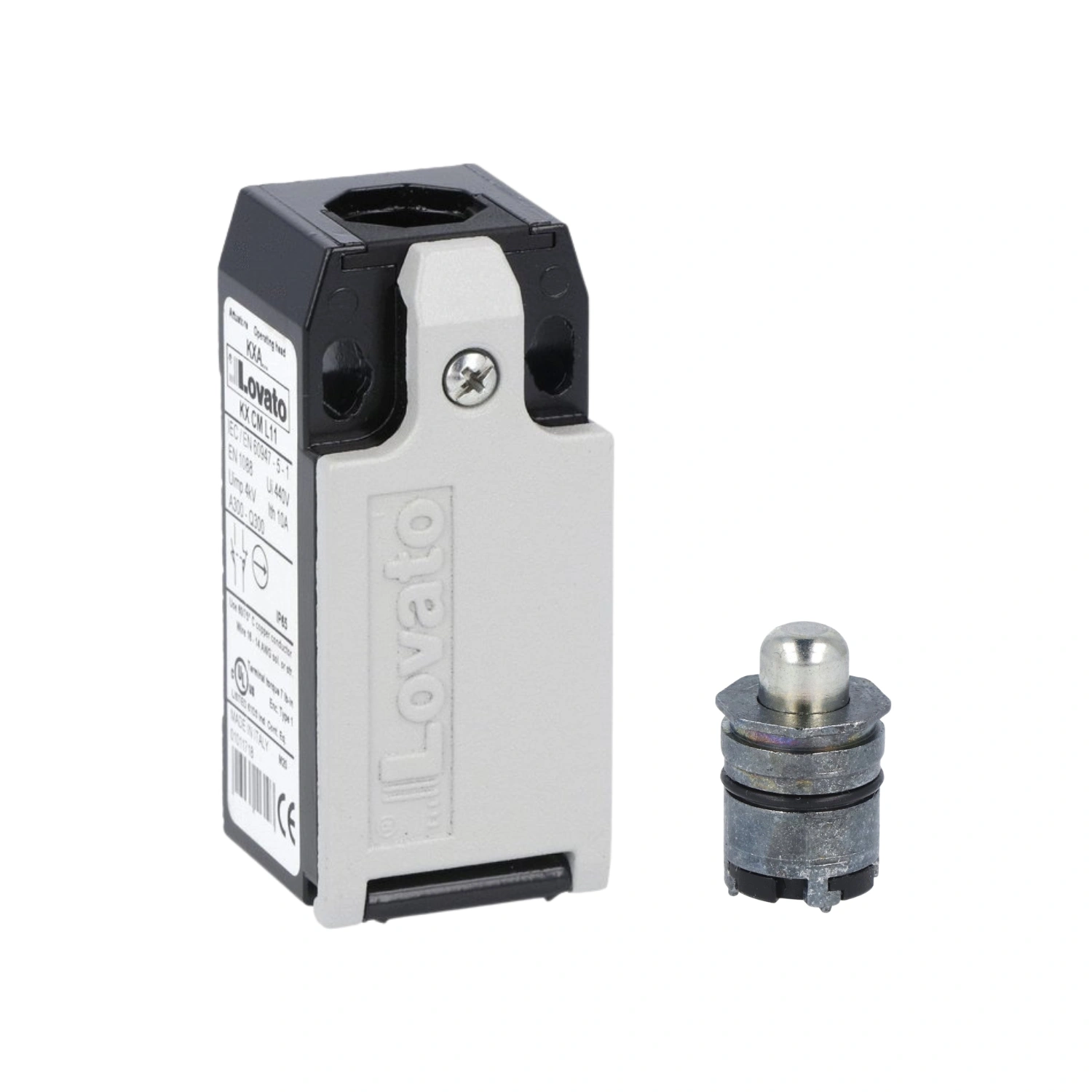 ElectriCaracas Final de Carrera Cuerpo Metálico, 1 Entrada, C_Pistón, Lovato Electric 01 Final de Carrera Cuerpo Metálico, 1 Entrada, C/Pistón, Lovato Electric - Imagen 1