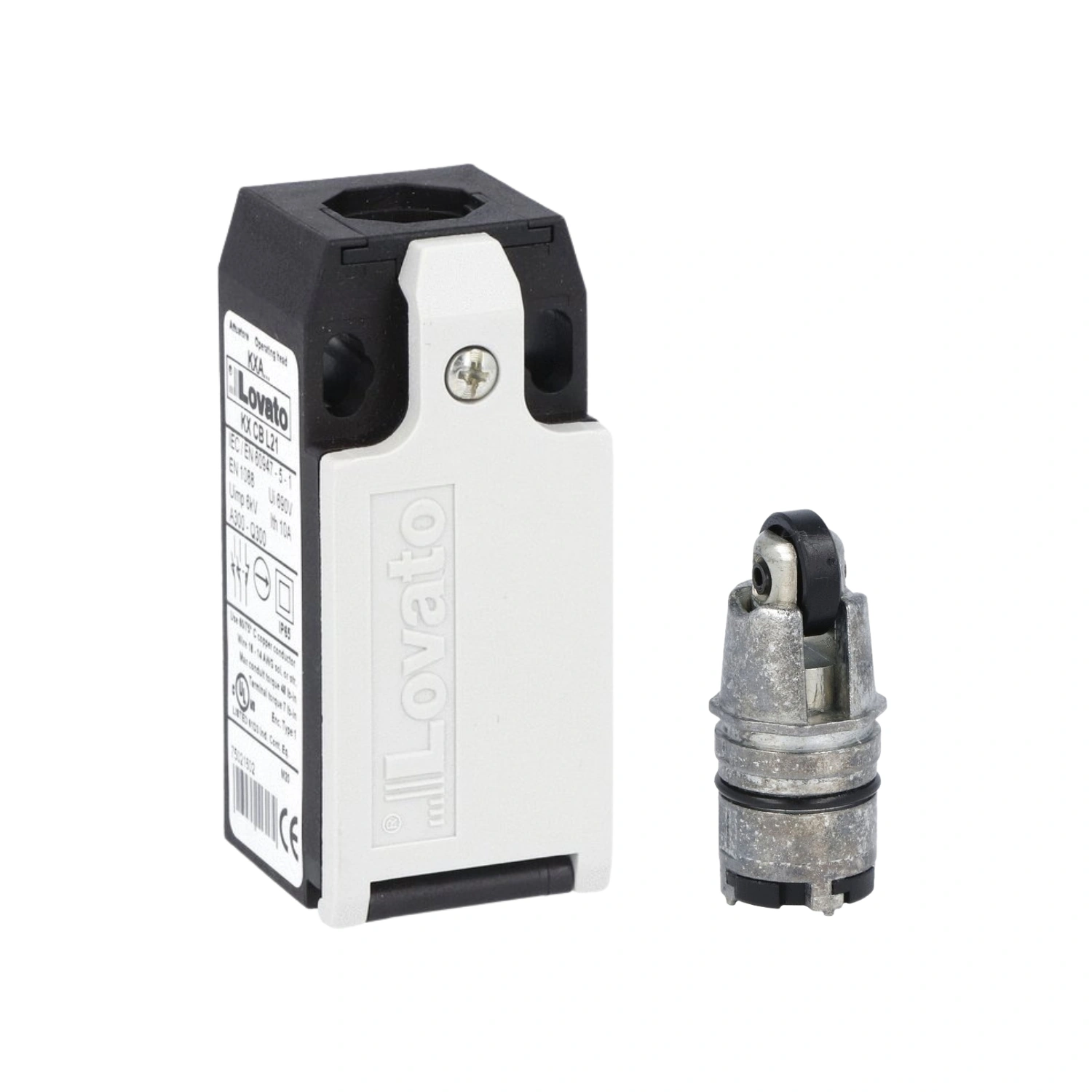 ElectriCaracas Final de Carrera Cuerpo Plástico, 1 Entrada, C_Pistón y Rodillo, Lovato Electric 01 Final de Carrera Cuerpo Plástico, 1 Entrada, C/Pistón y Rodillo, Lovato Electric - Imagen 1