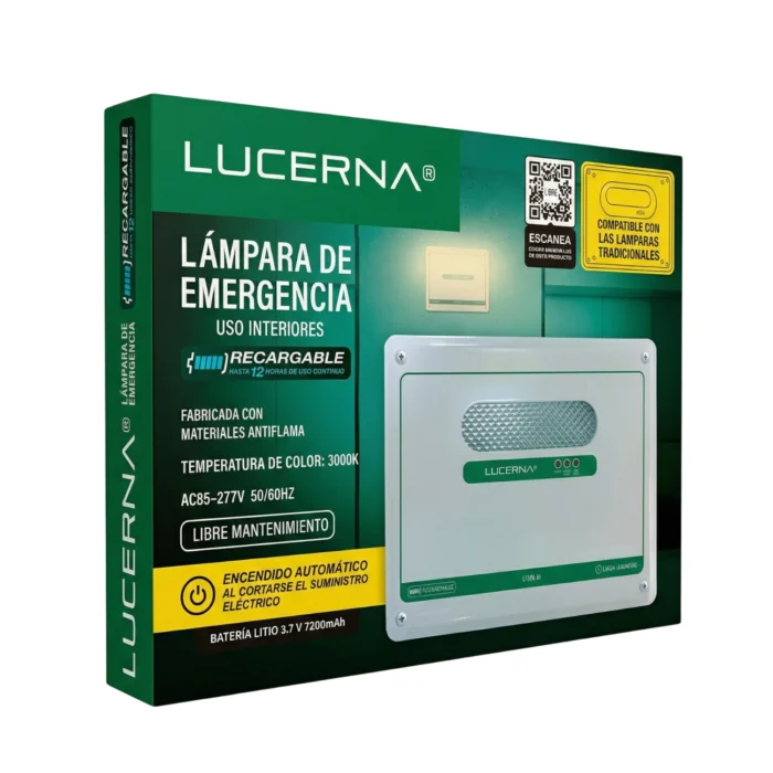 Lámpara de Emergencia Empotrable (Reemplazo Sovica), 3000K, Lucerna - Imagen 2