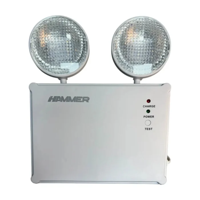 Lámpara de Emergencia Superficial Doble Faro, 8W, 3200K, Hammer - Imagen 2