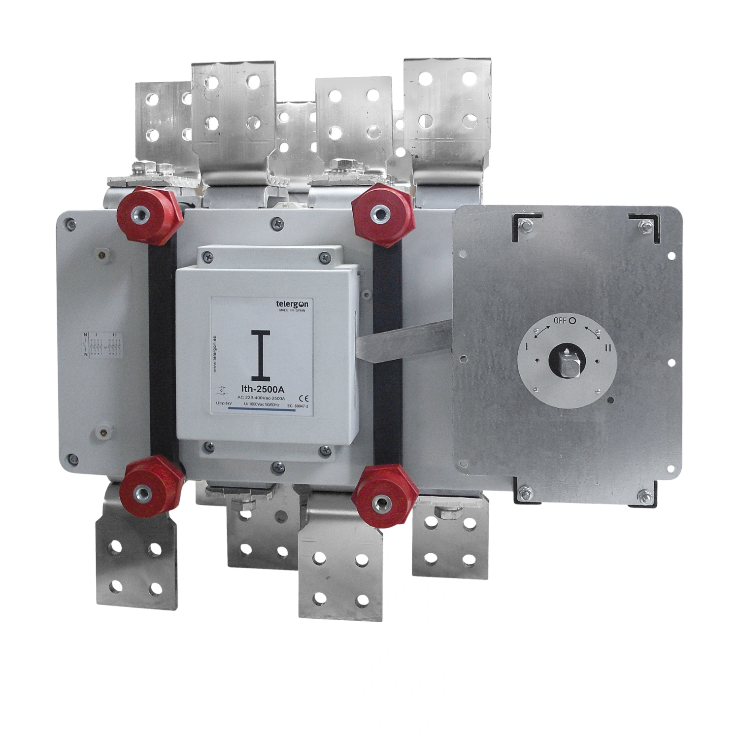 ElectriCaracas Transferencia 3 polos 1-0-2 con Mando en puerta y Puentes - 2.500A - Telergon Transferencia 3 polos 1-0-2 con Mando en puerta y Puentes, 2.500A, Telergon - Imagen 1