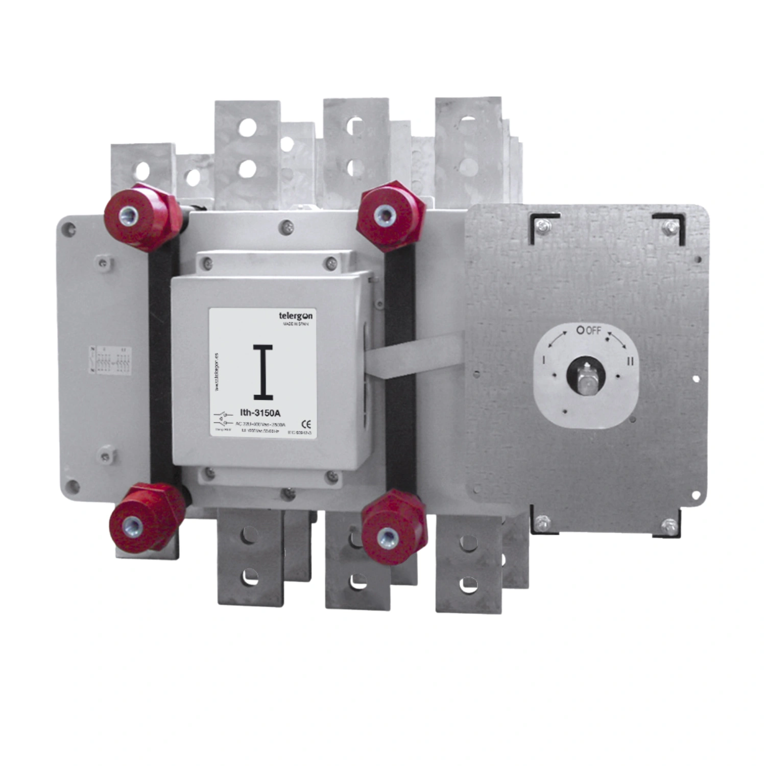 ElectriCaracas Transferencia 3 polos 1-0-2 con Mando en puerta y Puentes - 3.150A - Telergon Transferencia 3 polos 1-0-2 con Mando en puerta y Puentes, 3.150A, Telergon - Imagen 1