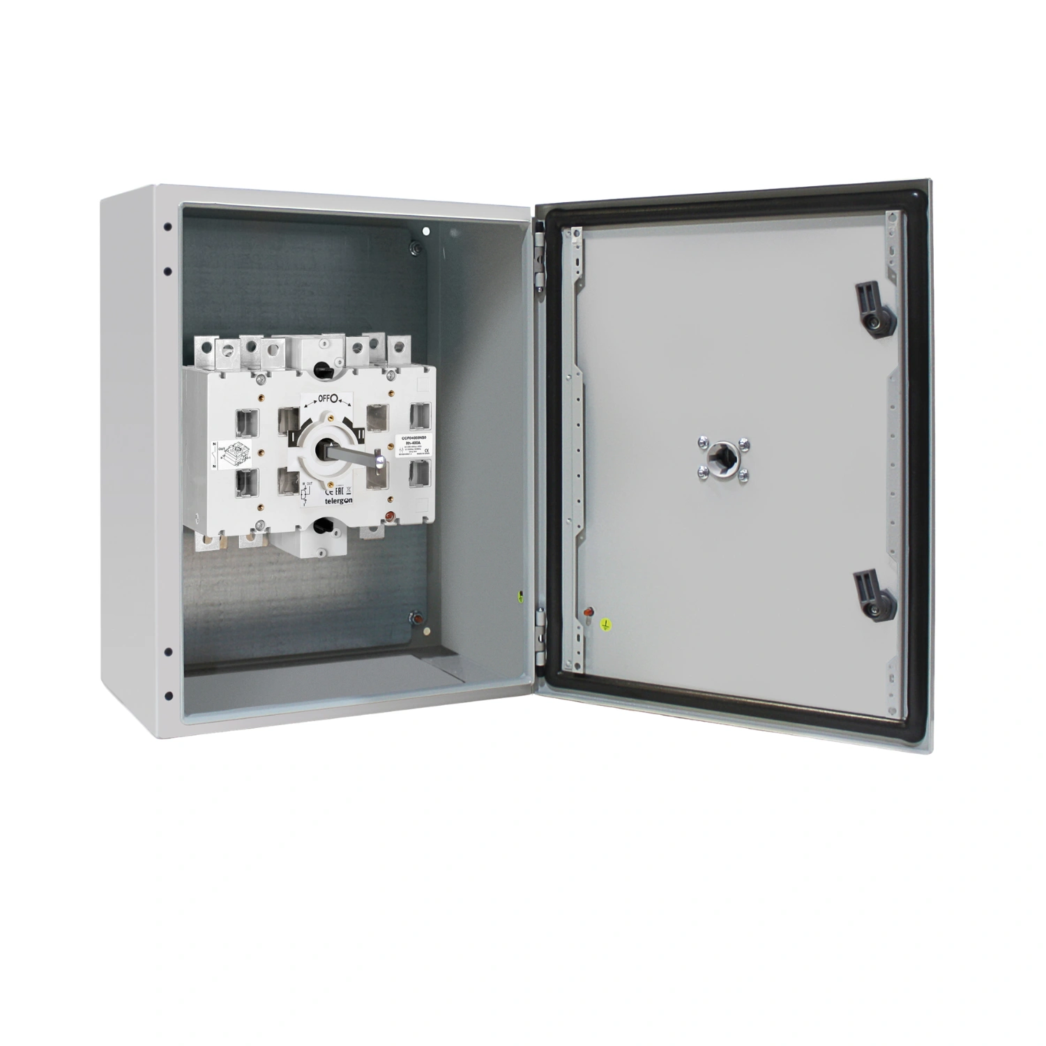 ElectriCaracas Transferencia Manual en Caja IP65 - 400A - Telergon Transferencia Manual en Caja IP65, 400A, Telergon - Imagen 1