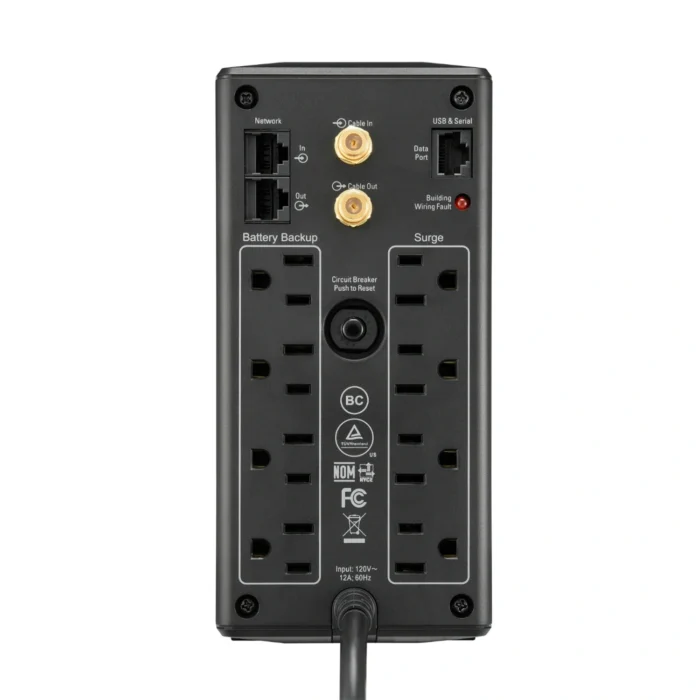 UPS 4.3-13.5 Min. 8 Tomas (4+4) LCD - 1000 VA / 600 Watts BX1000M-LM60, APC - Imagen 2