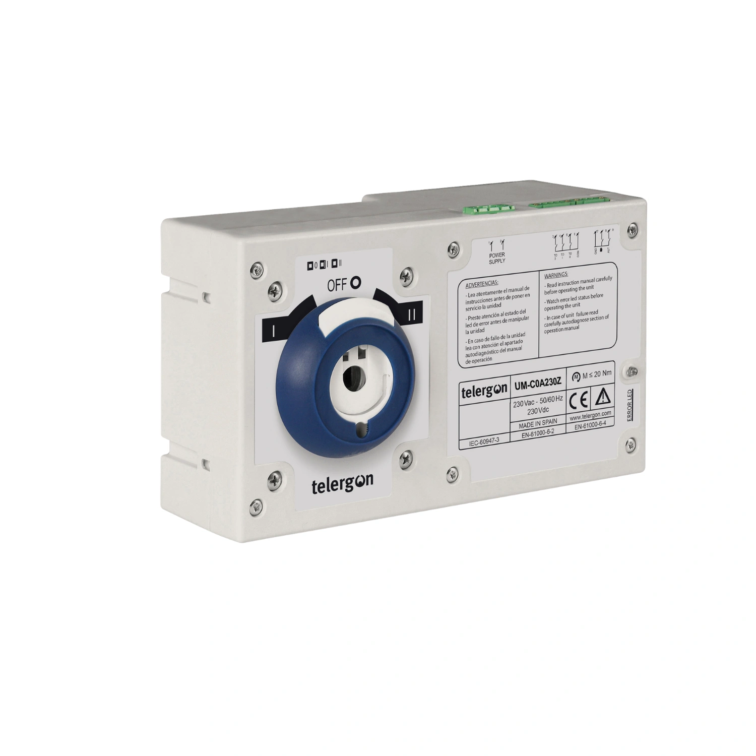 ElectriCaracas Unidad Motorizada 230V para Transferencia - 160A - Telergon Unidad Motorizada 230V para Transferencia, 160A, Telergon - Imagen 1