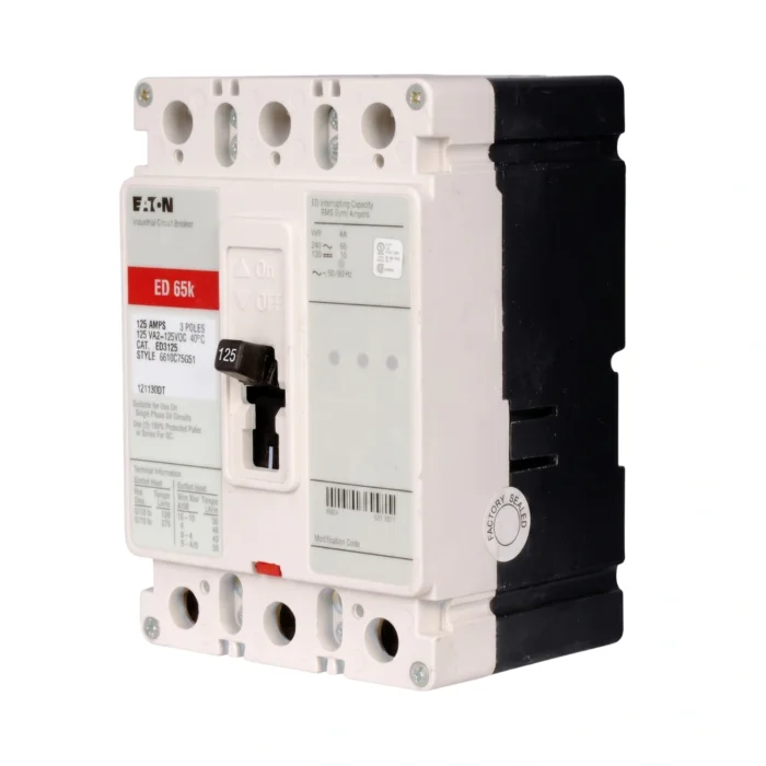 Breaker Caja Moldeada 3x125A, Línea ED, Serie C, Eaton - Imagen 3