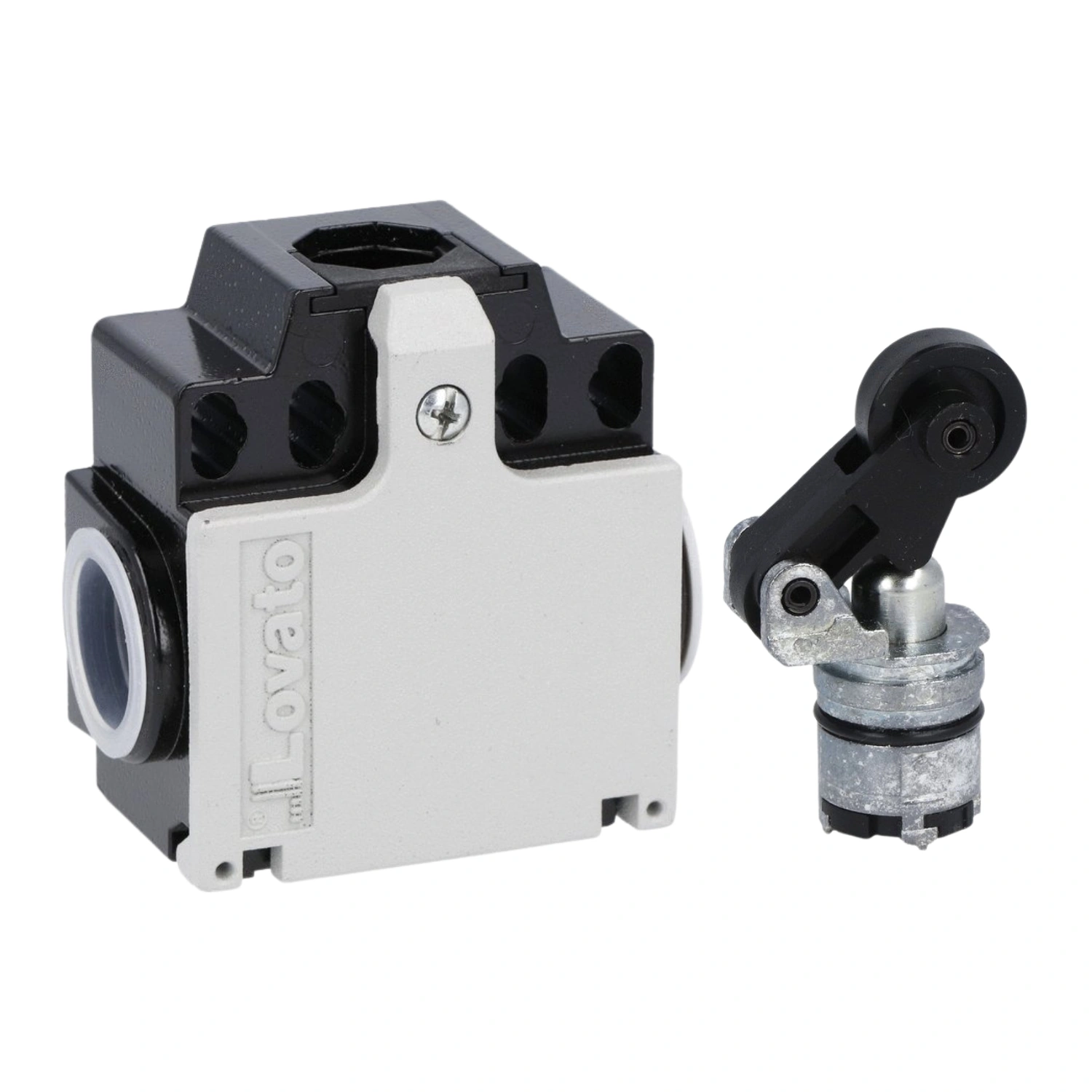 ElectriCaracas Final de Carrera Cuerpo Metálico, 2 Entradas, C_Leva y Rodillo, Lovato Electric 01 Final de Carrera Cuerpo Metálico, 2 Entradas, C/Leva y Rodillo, Lovato Electric - Imagen 1