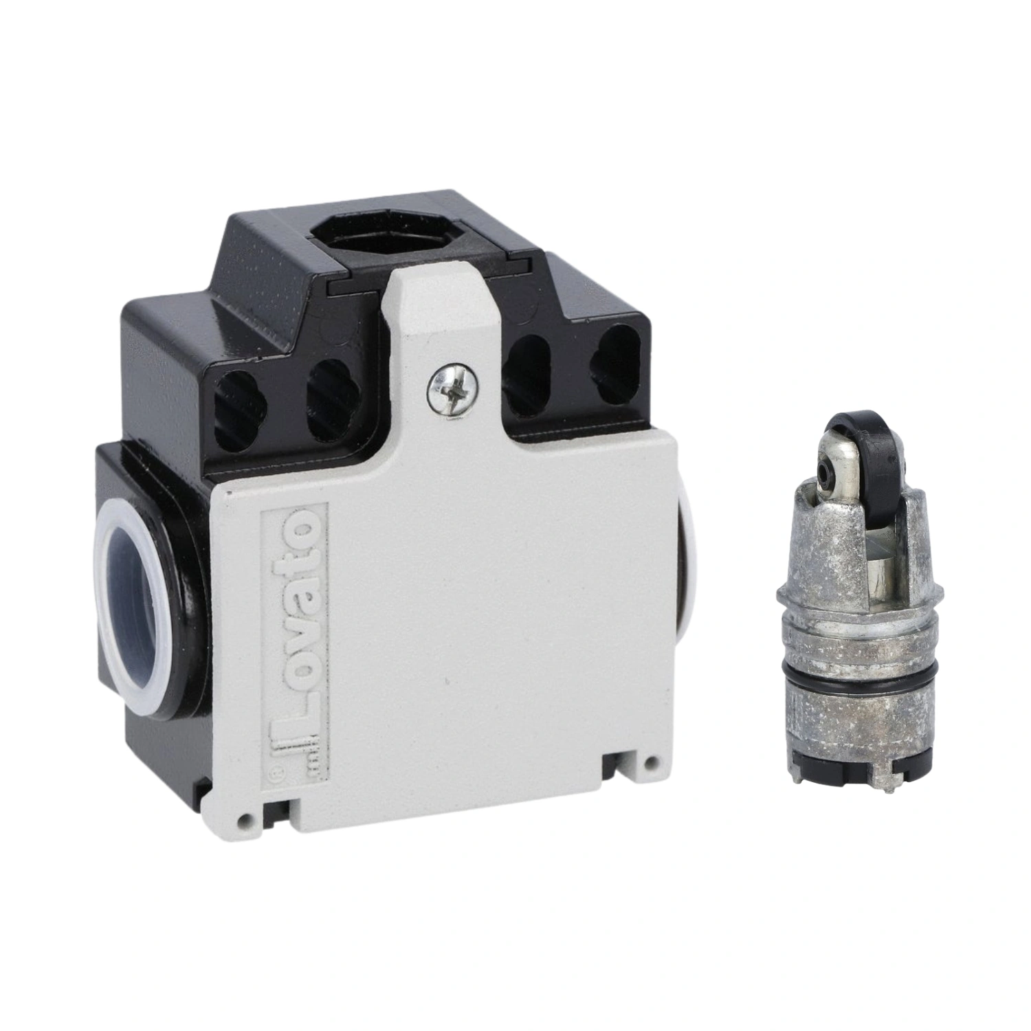 ElectriCaracas Final de Carrera Cuerpo Metálico, 2 Entradas, C_Pistón y Rodillo, Lovato Electric 01 Final de Carrera Cuerpo Metálico, 2 Entradas, C/Pistón y Rodillo, Lovato Electric - Imagen 1