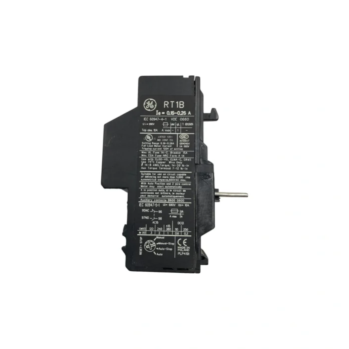 Relé Térmico Ajustable 0.16 - 0.26A, RT1B, General Electric - Imagen 3