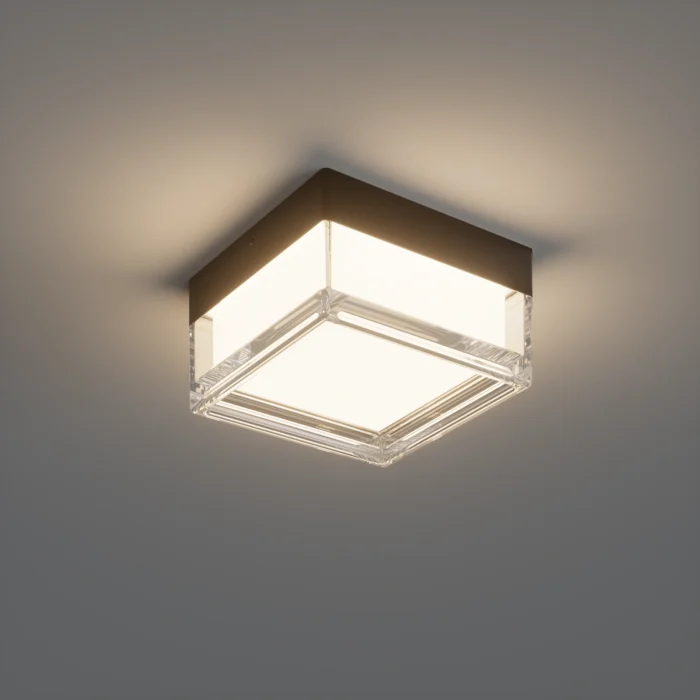 Aplique Decorativo Cuadrado, Para Interior-Exterior, 9W, Blanco, Lucerna - Imagen 7