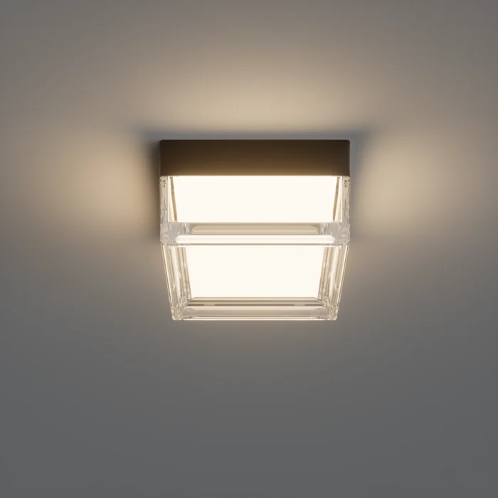 Aplique Decorativo Cuadrado, Para Interior-Exterior, 9W, Blanco, Lucerna - Imagen 5