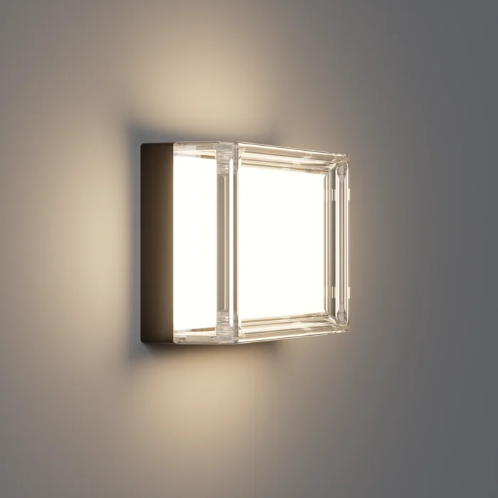 Aplique Decorativo Cuadrado, Para Interior-Exterior, 9W, Blanco, Lucerna - Imagen 3