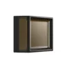 Aplique Decorativo Cuadrado, Para Interior-Exterior, 9W, Negro, Lucerna