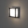 Aplique Decorativo Cuadrado, Para Interior-Exterior, 9W, Negro, Lucerna - Imagen 2