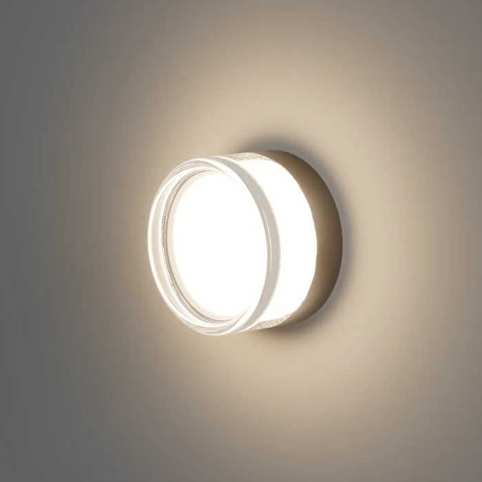 Aplique Decorativo Redondo, Para Interior-Exterior, 9W, Blanco, Lucerna - Imagen 4