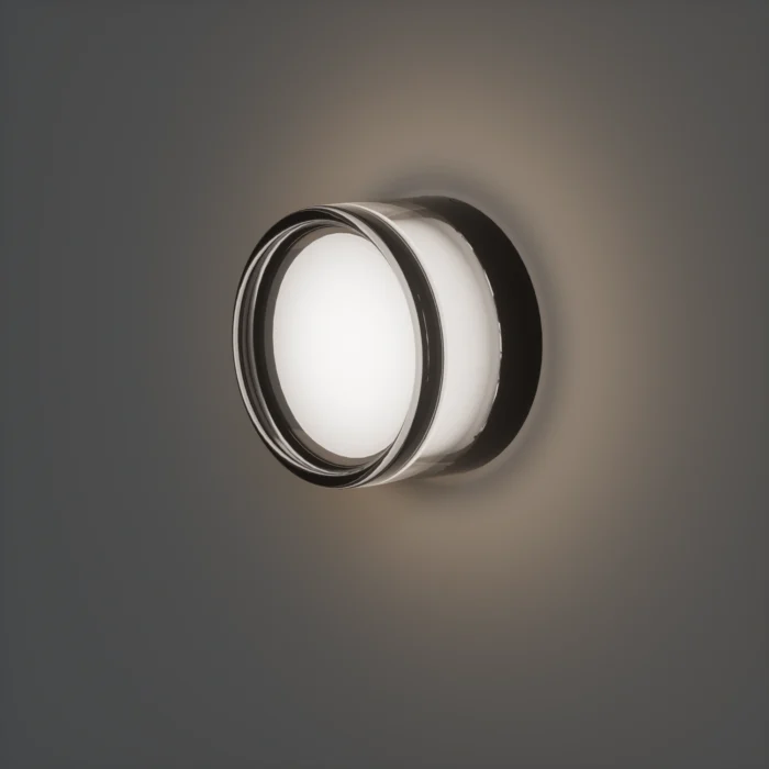 Aplique Decorativo Redondo, Para Interior-Exterior, 9W, Negro, Lucerna - Imagen 3