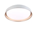 Lámpara Decorativa de Techo (Plafón), 3 Tonos, 36W, Blanco-Oro, “Milano” Serie Style, Lucerna