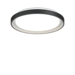 Lámpara Decorativa de Techo (Plafón), 3 Tonos, 36W, Negro, “Seúl” Serie Style, Lucerna