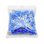 Terminal Anillo M4 (5/32) Azul AWG 16-14, Pack (100 unid.), Ket