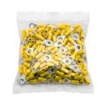 Terminal Anillo M5 (3/16) Amarillo AWG 12-10, Pack (100 unid.), Ket