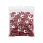 Terminal Horquilla M3.5 (1/8) Rojo AWG 22-18, Pack (100 unid.), Ket