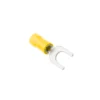 Terminal Horquilla M8 (5/16) Amarillo AWG 12-10, Pack (100 unid.), Ket - Imagen 2