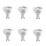 6 Pack Bombillo Dicroico GU10 Dimerizable, 8W, 3000K,  Lucerna
